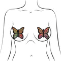 Glitter Rainbow Butterfly Nipple Pasties