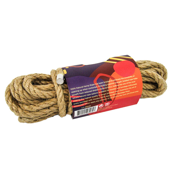 Hemp Rope- 100% natural 3 strand hemp [Hemp Rope : 100% natural