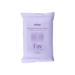 Play Flushable Intimate Wipe 10pk