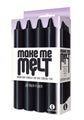 Make Me Melt Sensual Warm-Drip Candles 4 Pack in Jet Black
