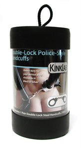 Double-Lock Police-Style Handcuffs Black