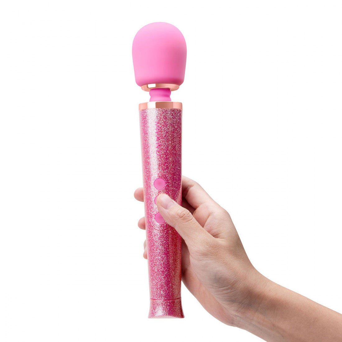 All that Glimmers Pink Vibrating Wand | Le Wand – Bunny Shoppe