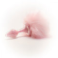 Magnetic Sparkle Bunny Tail in Pink