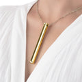 Vibrator Necklace in Gold