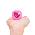 Vibrating Heart Butt Plug in Pink