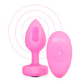 Vibrating Heart Butt Plug in Pink