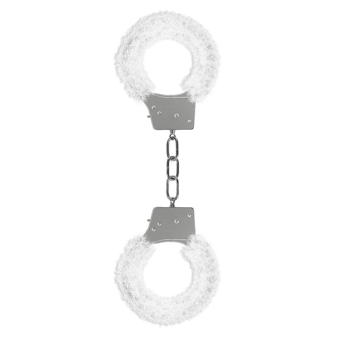 Beginners Furry Handcuffs in White