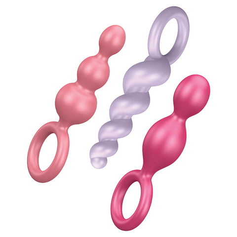 Satisfyer Plugs-Assorted Colors (Set Of 3)