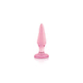 Pink Tapered Glass Plug